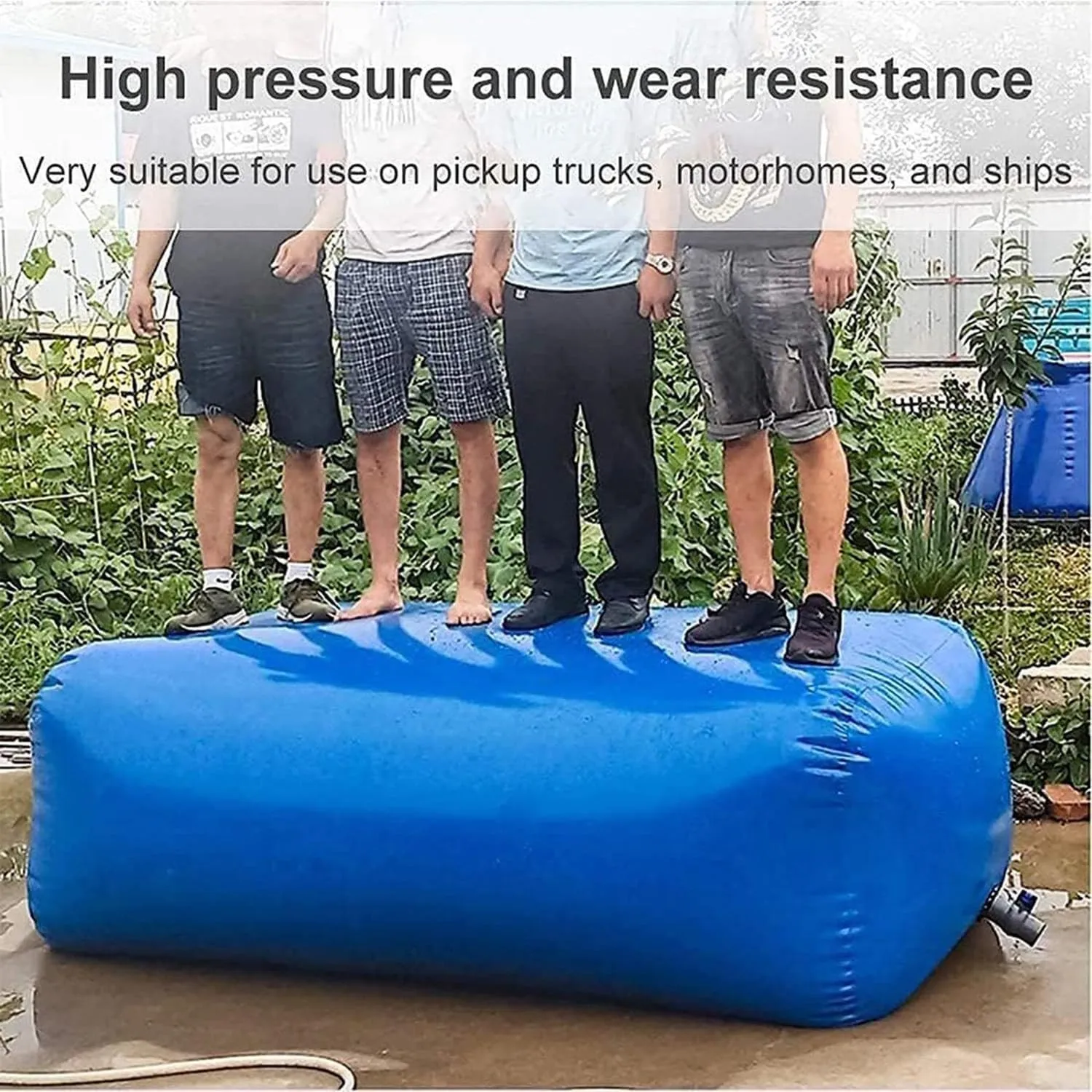 DEHIWI Collapsible Water Bladder Tanks,Water Storage Bladder,Large-Capacity PVC Water Storage Container,Portable Emergency Water Storage Tank,Soft Drought-Resistant Water Bag,4000L