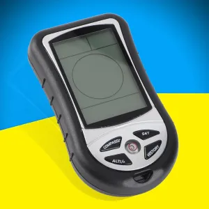 Digital Altimeter Barometer with Compass Navigation for Outdoor Hiking, 8 in 1 Weather Forecast Tool