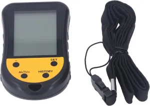 Digital Altimeter with Compass Barometer Thermometer, Multifunctional LCD Backlit Display, Portable Outdoor Gear for Hiking Climbing Camping