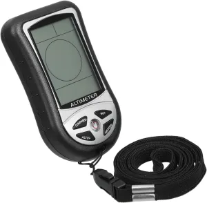 Digital Barometer Compass for Hiking and Mountaineering Portable Outdoor Navigation Device with Altimeter and Temperature Durable Engineering Grade