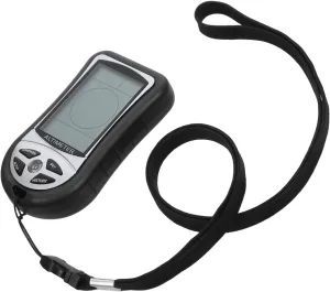 Digital Hiking Barometer Compass Altimeter for Outdoor Activities Black Portable