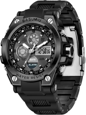 Digital Sports Watches for Men, Waterproof Tactical Military Wrist Watches