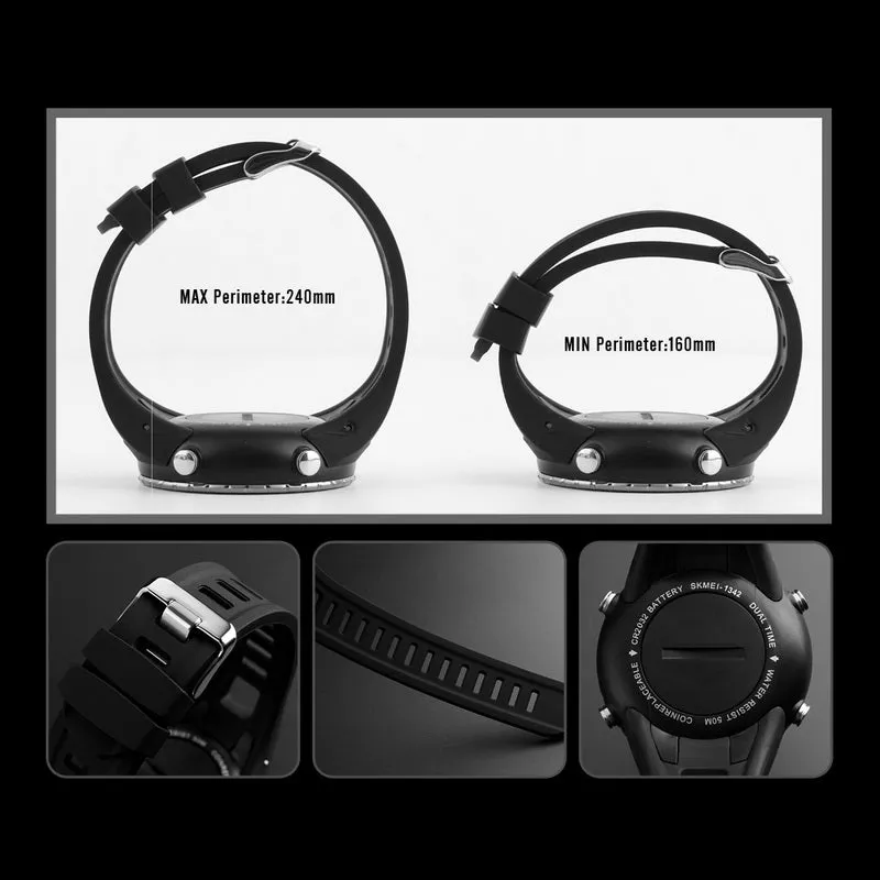 Digital Watch Men Compass