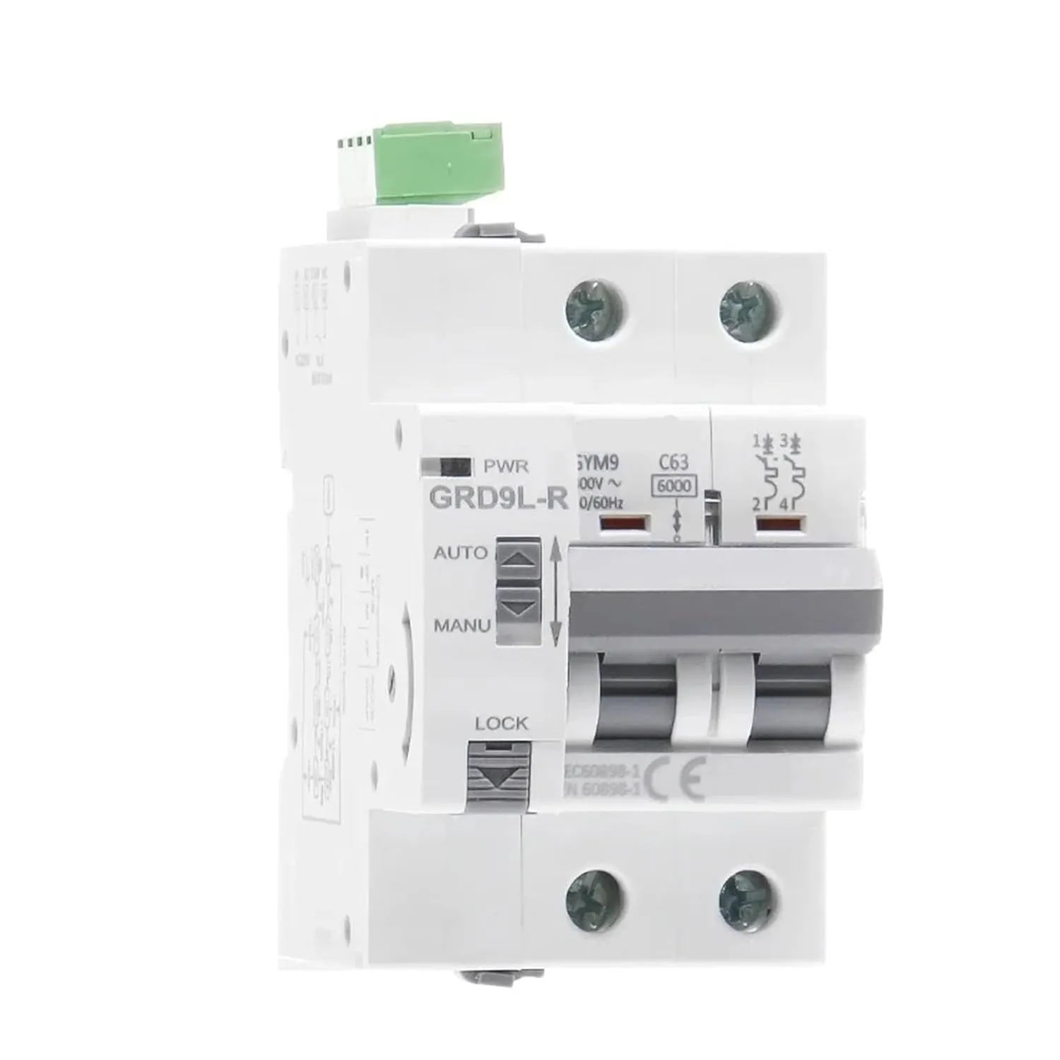 Din Rail GYM9 1P 2P 3P 4P MCB with Autoreclose Device Automatic Reset Circuit Breaker 63A MCB Auto Recloser(3P 63A)