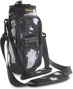 Dinky Water Bottle Carrier Bag with Adjustable Shoulder Strap - Neoprene Pouch Sleeve for Hiking, Camping and Fishing - Compatible with 32 oz, 40 oz Bottles