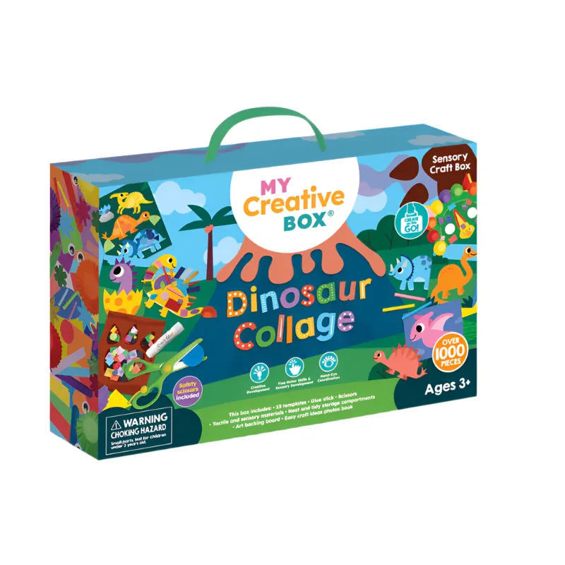 Dinosaur Collage Sensory Craft Box