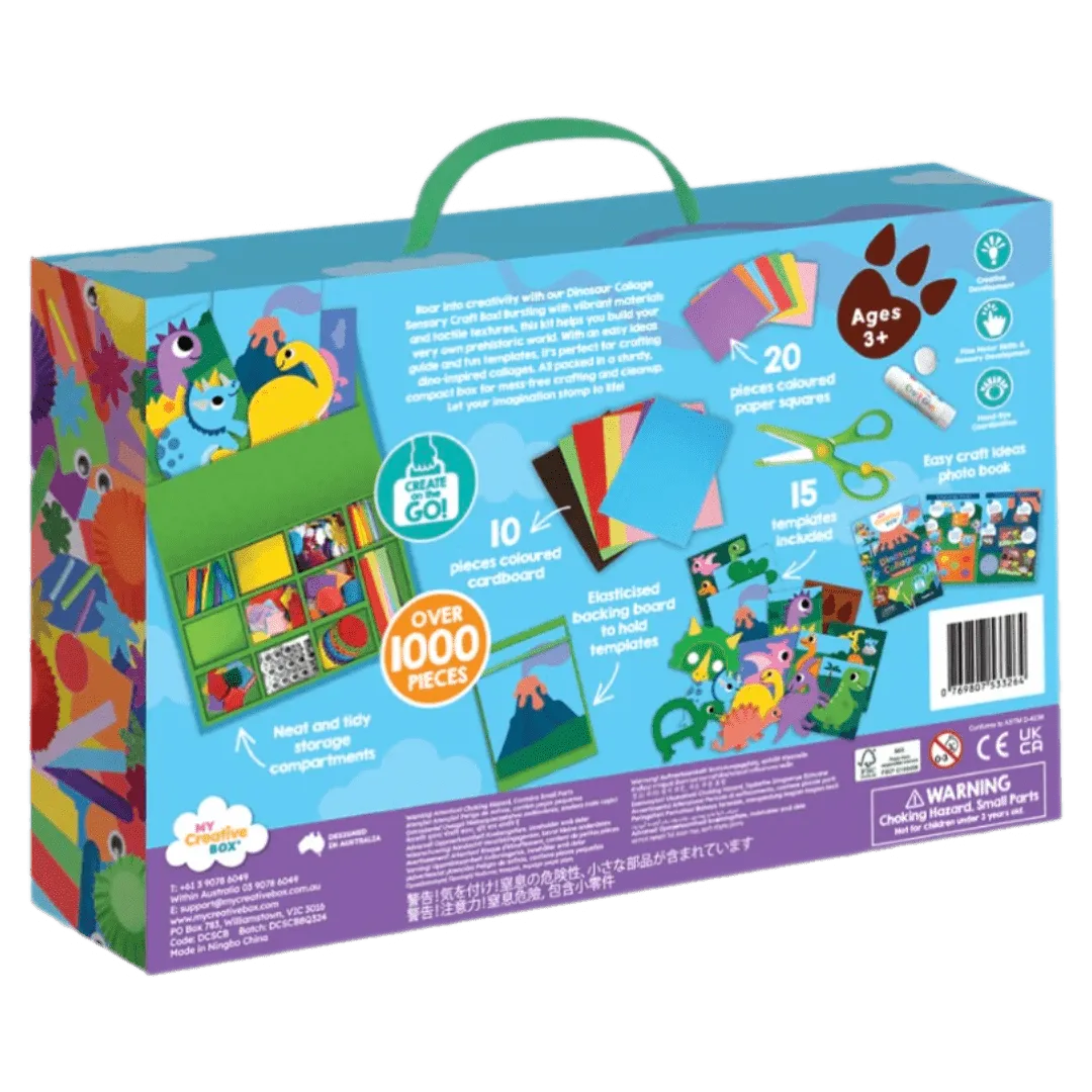 Dinosaur Collage Sensory Craft Box