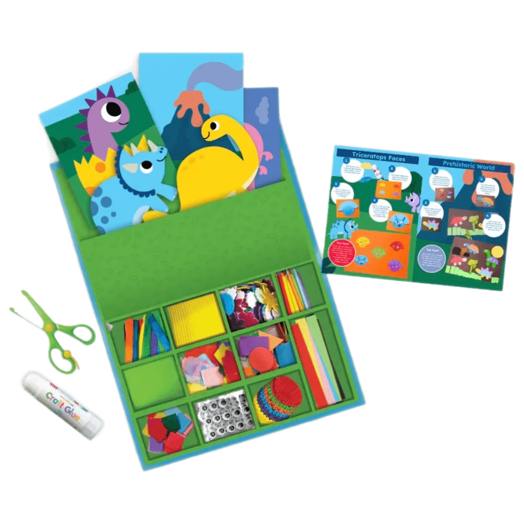 Dinosaur Collage Sensory Craft Box
