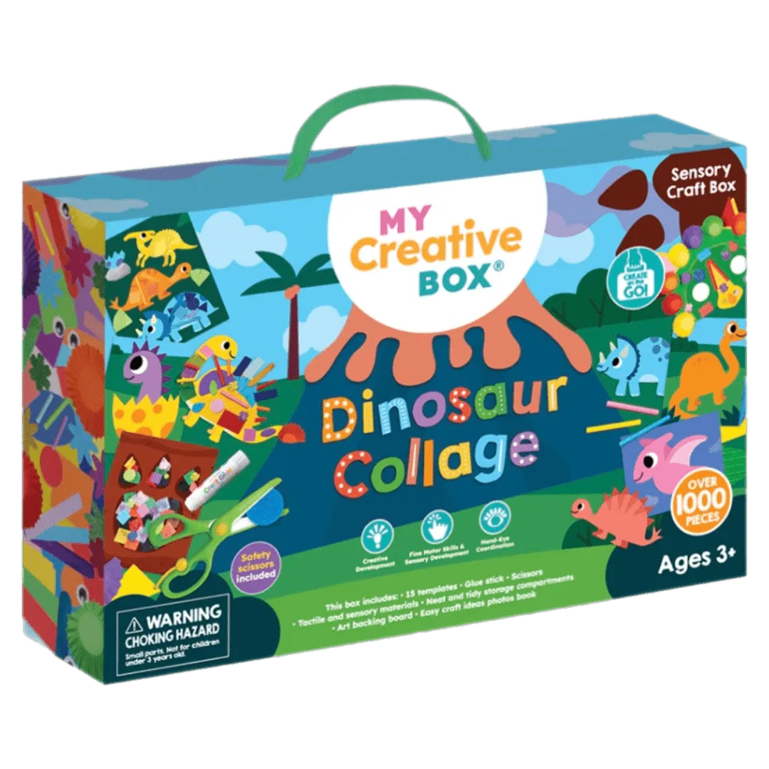 Dinosaur Collage Sensory Craft Box