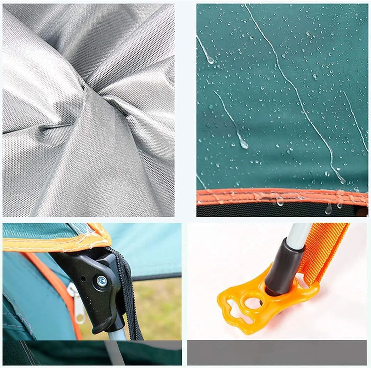 Dome Camping Tent 3-5 Person 4 Season Double Layers Waterproof Anti-Windproof Tents Family Outdoor Camping Tent