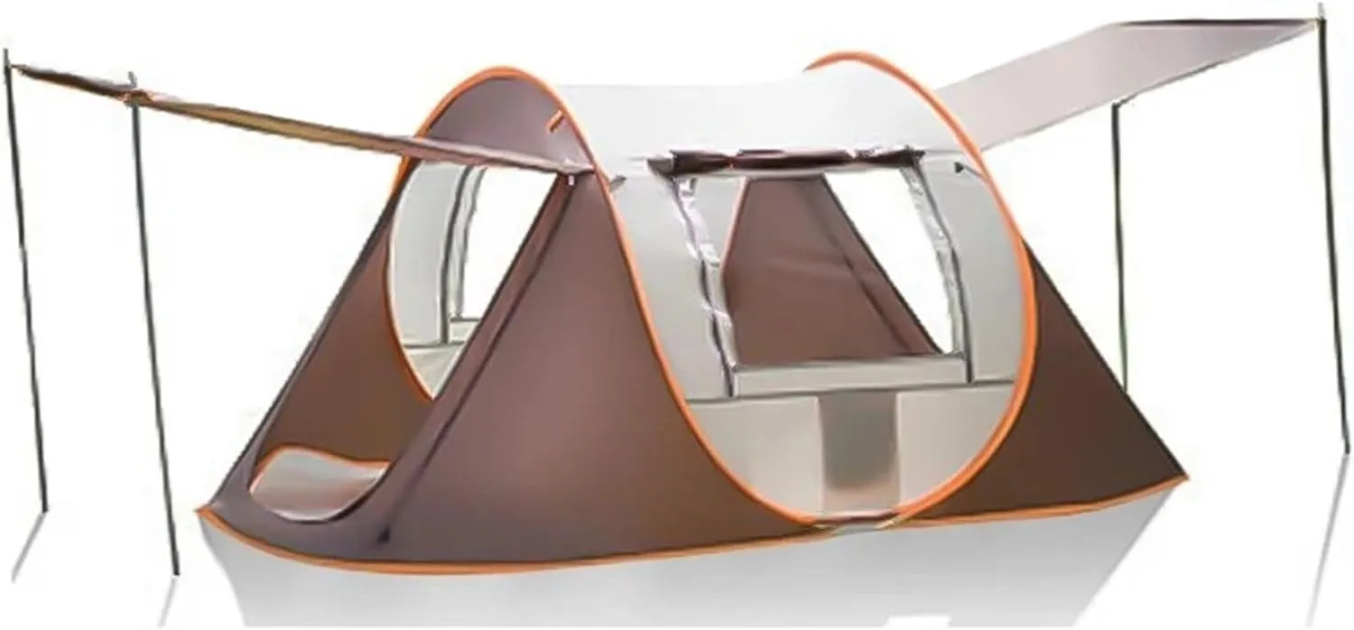 Dome Camping Tent for 3-5 People, 4-Season Waterproof Anti-UV Windproof Double Layer Family Tent, Easy Setup for Outdoor Camping, Hiking, and Fishing