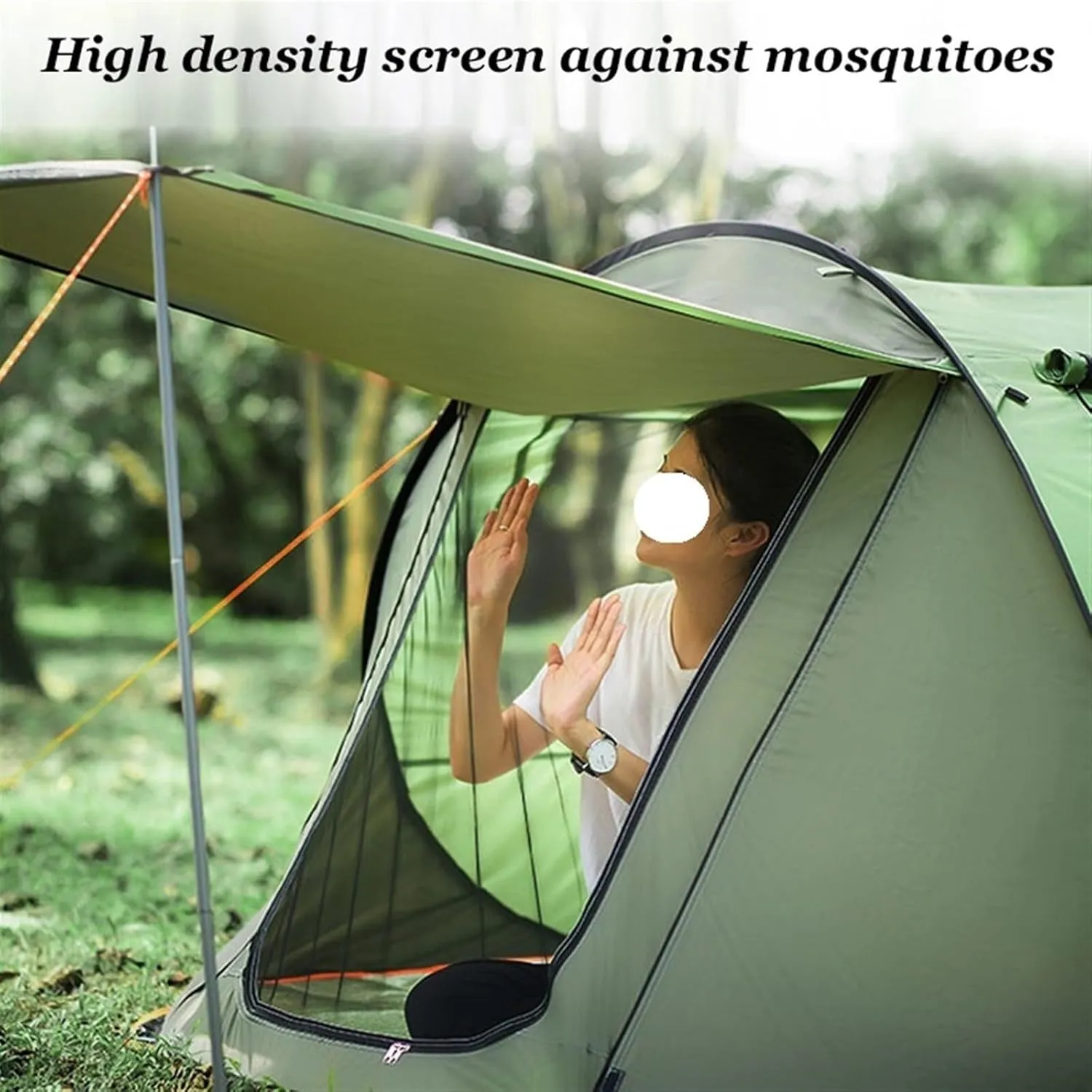 Dome Camping Tent for 3-5 People, 4-Season Waterproof Anti-UV Windproof Double Layer Family Tent, Easy Setup for Outdoor Camping, Hiking, and Fishing