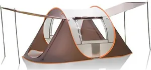 Dome Camping Tent for 3-5 People, 4-Season Waterproof Anti-UV Windproof Double Layer Family Tent, Easy Setup for Outdoor Camping, Hiking, and Fishing