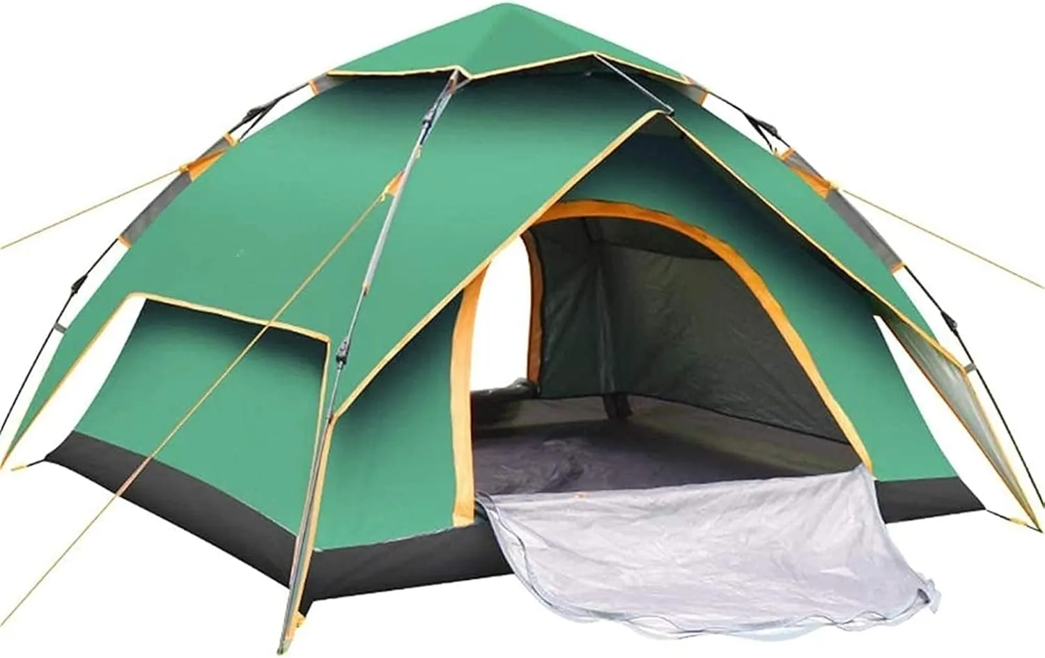 Dome Pop-Up Camping Tent,3-4 Person Automatic Tent,Double Layer Tent,Large Family Tent