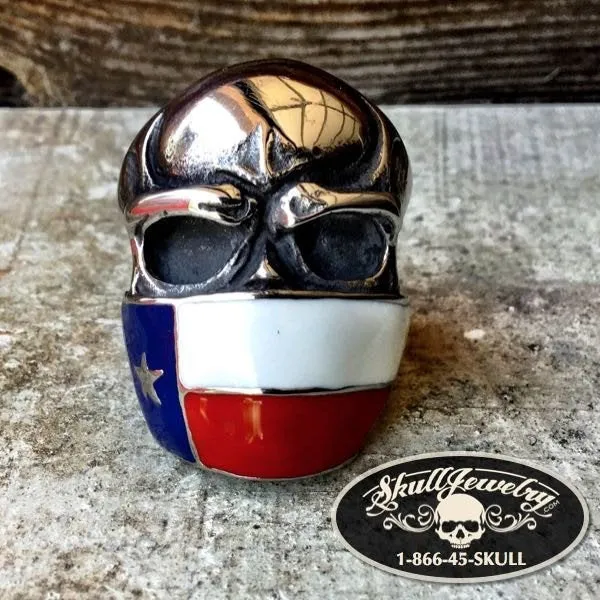 Don't Mess With Texas Skull Ring (#570)