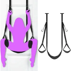 Door Sex Swing Adult Swings for Bedroom Furniture Sex Accessories for Adults Couples Over The Door Swing Adults Heavy Duty Sexy Door Swing for Adults Door Frame Frequent Flyer Pure Romance Sweater