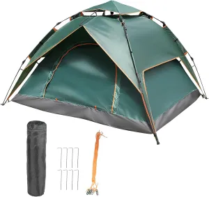 Double Deck Waterproof Pop Up Tent,Camping Tent,Waterproof Windproof Easy Set Up Family Tent,Portable Automatic Tent,for 4 Person Camping, Hiking & Traveling