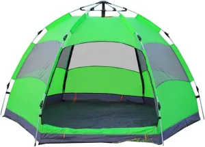 Double Layer Portable Outdoor Lightweight Tent Waterproof Family Camping Tent Easy Set Up for Camping/Beach/Hiking/Backpacking Mountaineering/Fishing Outdoor Activities ( Color : B , Size : 58Person )