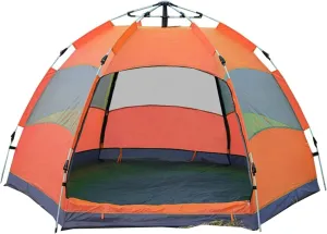 Double Layer Portable Outdoor Lightweight Tent Waterproof Family Camping Tent Easy Set Up for Camping/Beach/Hiking/Backpacking Mountaineering/Fishing Outdoor Activities ( Color : C , Size : 58Person )
