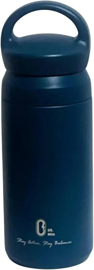 Dr.mito Thermo bottle Vacuum-Sealed, Sweat-Proof, Durable Stainless Steel with Sleek Design, Ideal for Outdoor Adventures Blue