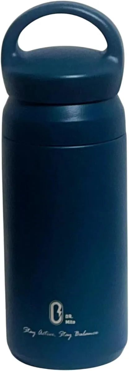 Dr.mito Thermo bottle Vacuum-Sealed, Sweat-Proof, Durable Stainless Steel with Sleek Design, Ideal for Outdoor Adventures Blue