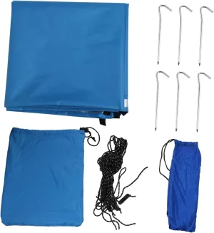 Durable Polyester Camping Tarp Rain Fly Sun Shelter 50% Shade Rate Suitable for Hammocks Beach