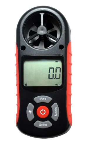 eA990R Anemometer by ennoLogic – 8 Parameters: Wind Speed, Wind Chill, Air Temperature, Humidity, Heat Index, Dew Point, Barometric Pressure, and Altitude – Digital Weather Meter with Backlight