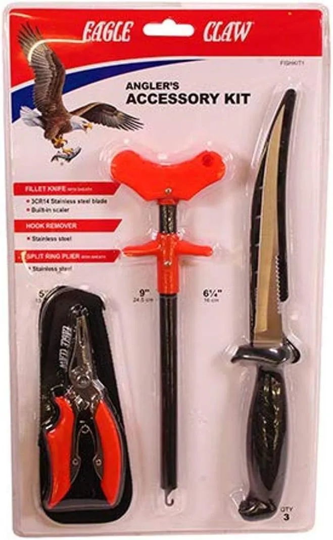 Eagle Claw Fishing Accessory Kit, Brown (FISHKIT1)