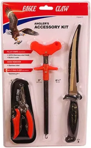 Eagle Claw Fishing Accessory Kit, Brown (FISHKIT1)