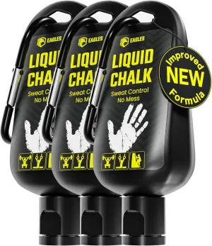 EAGLES Pro Grade Liquid Chalk 60ml, 1, 2, 3 or 4 Pack Mess-Free Chalk for Weightlifting, Gymnastics Rock Climbing, Dancing, Pole Grip - Sports & Workout Chalk - Sweat-Resistant Long Lasting