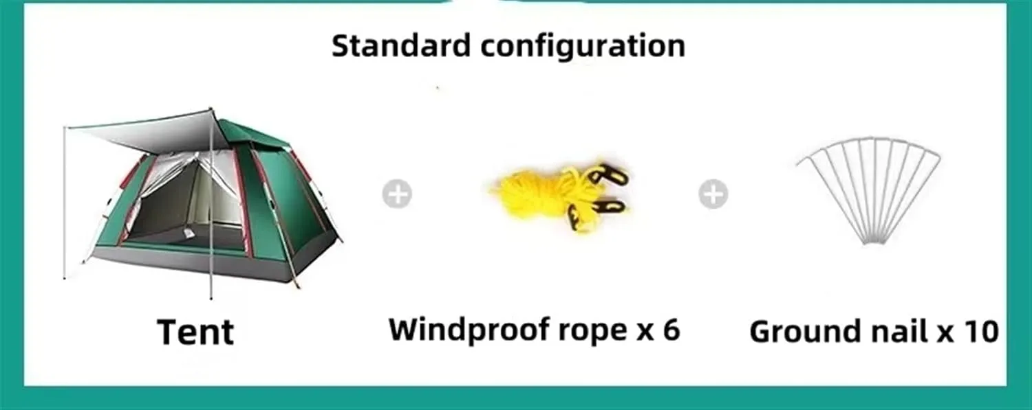 Easy Setup in Under 10 Mins, Included Rainfly Blocks Wind & Rain, Tent for Camping, Festivals, Backyard, Shelter with Rain Fly and Carrying Bag for Camping, Beach, Hiking, and Festivals by Outdoors
