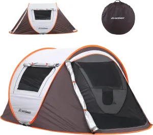 EchoSmile Camping Instant Pop Up Tent, 2/4/6/8/10 Person, Water Resistant Dome, Easy Setup for Camping Hiking and Outdoor, Portable with Carry Bag, 3 Season