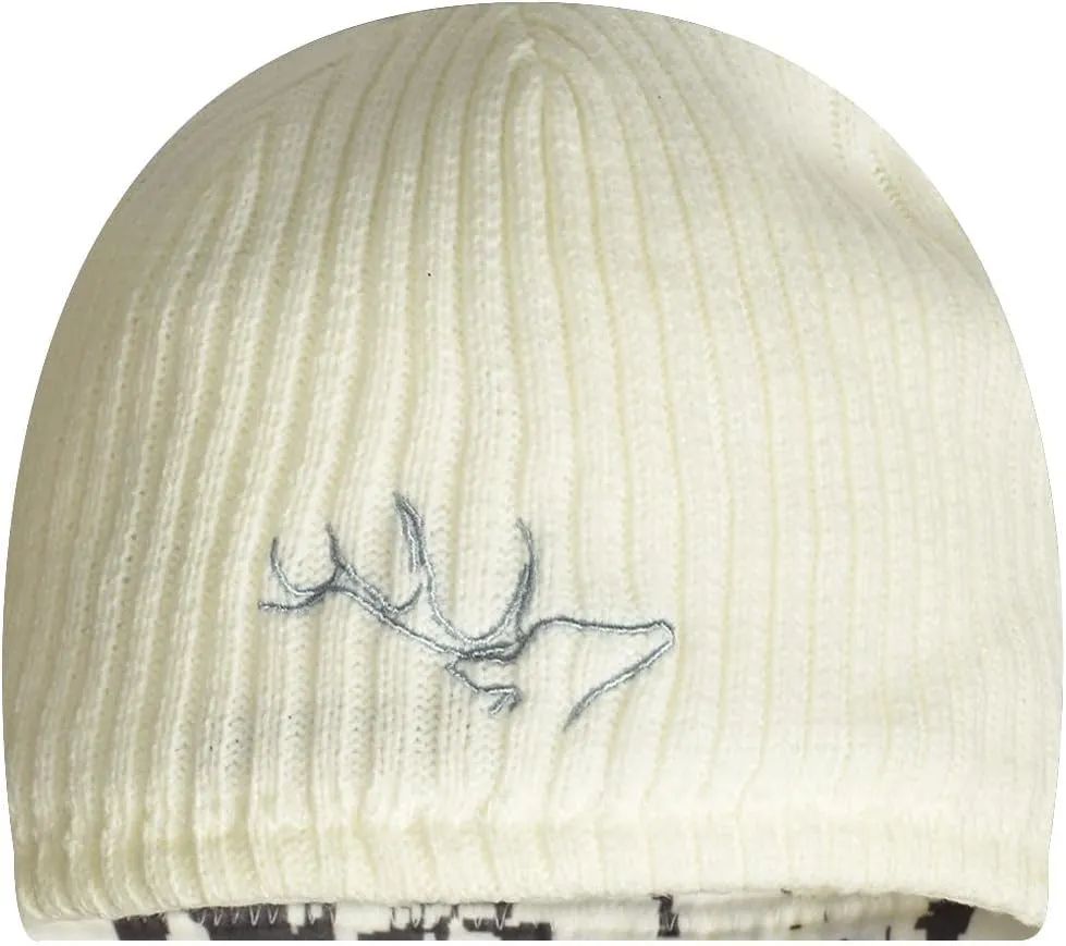 EDTREK Womens Performance Reversible Ponytail Beanie - Windproof Fleece Winter Hat for Hiking Hunting Fishing