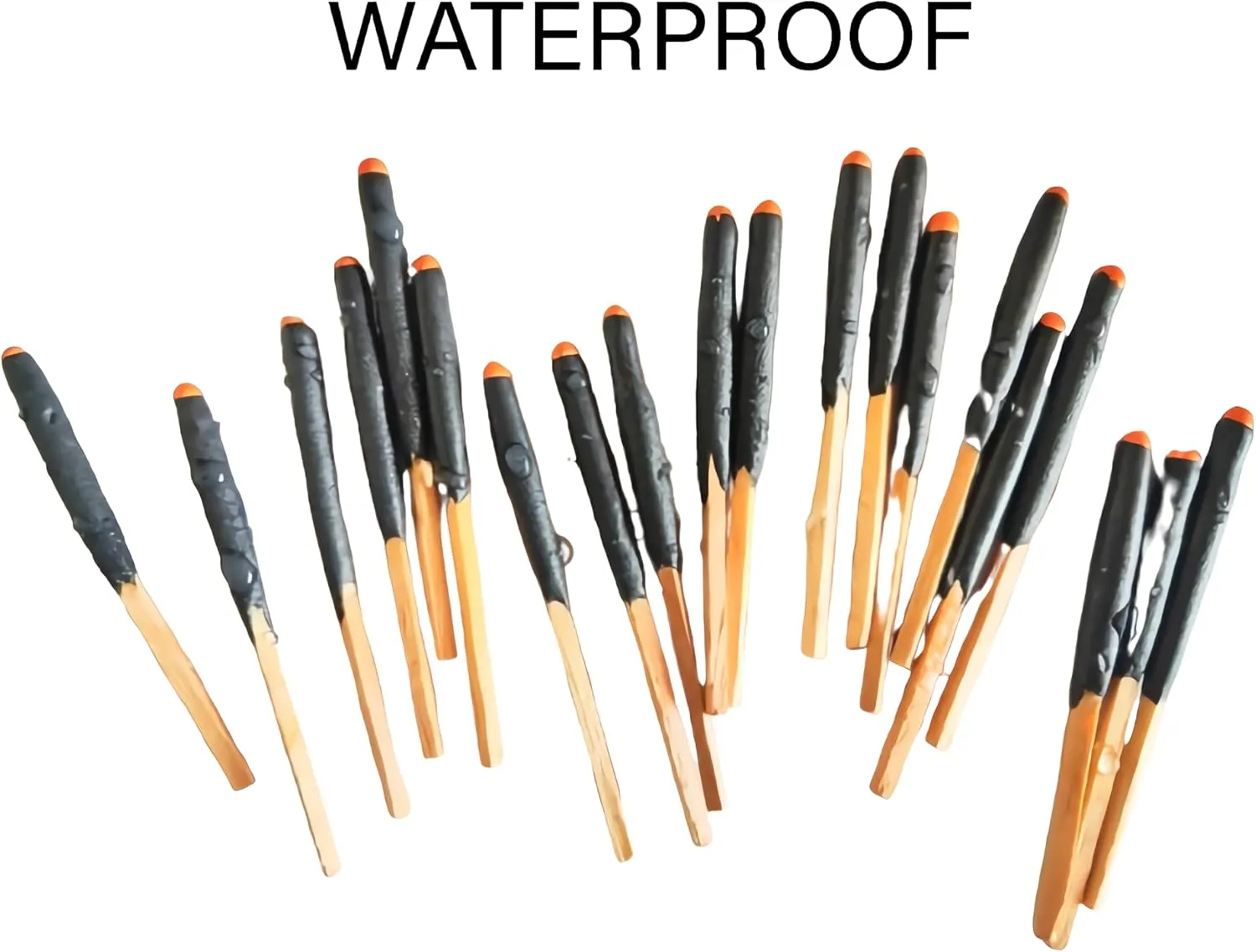 egreen Emergency Fire Starter Kit – 20 Waterproof Windproof 3“ Matches in Tin Can   Wax Infused Hemp Cord, Burns Underwater & After Burial for Survival, Camping, Hiking, Bushcraft