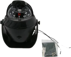 Electronic LED Light Marine Digital Compass Suitable for Car Boat and Truck Black White