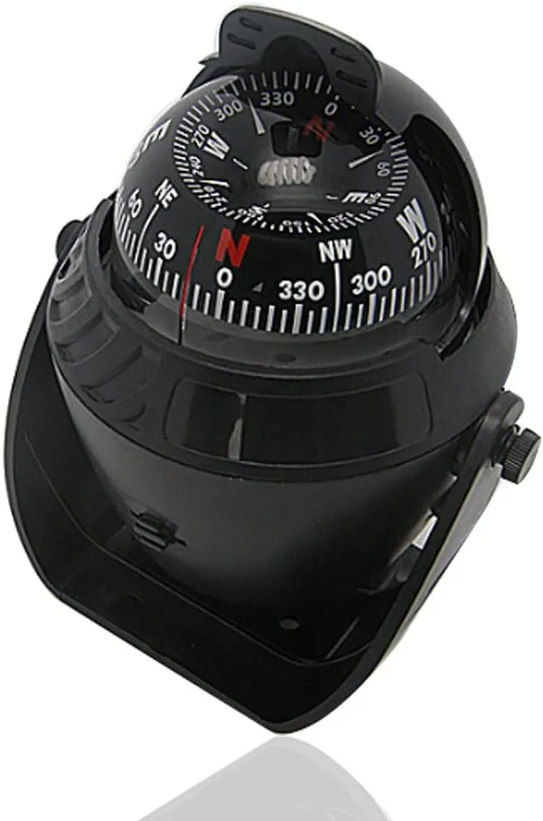 Electronic LED Light Marine Digital Compass Suitable for Car Boat and Truck Black White