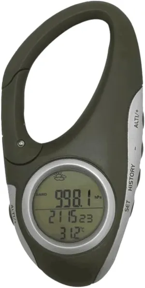Electronic Mountaineering Watch Weather Instrument Outdoor Altimeter Mountaineering Thermometer Carabiner Barometer Handheld Altimeter Thermometer Compass Handheld Thermometer