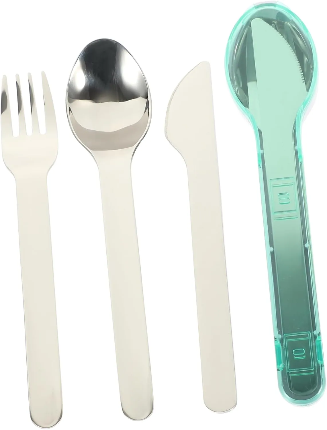 Elegant Forks Spoons Knife Set Multifunctional Tableware for Lunch Stainless Steel Silverware Kit Compact Storage