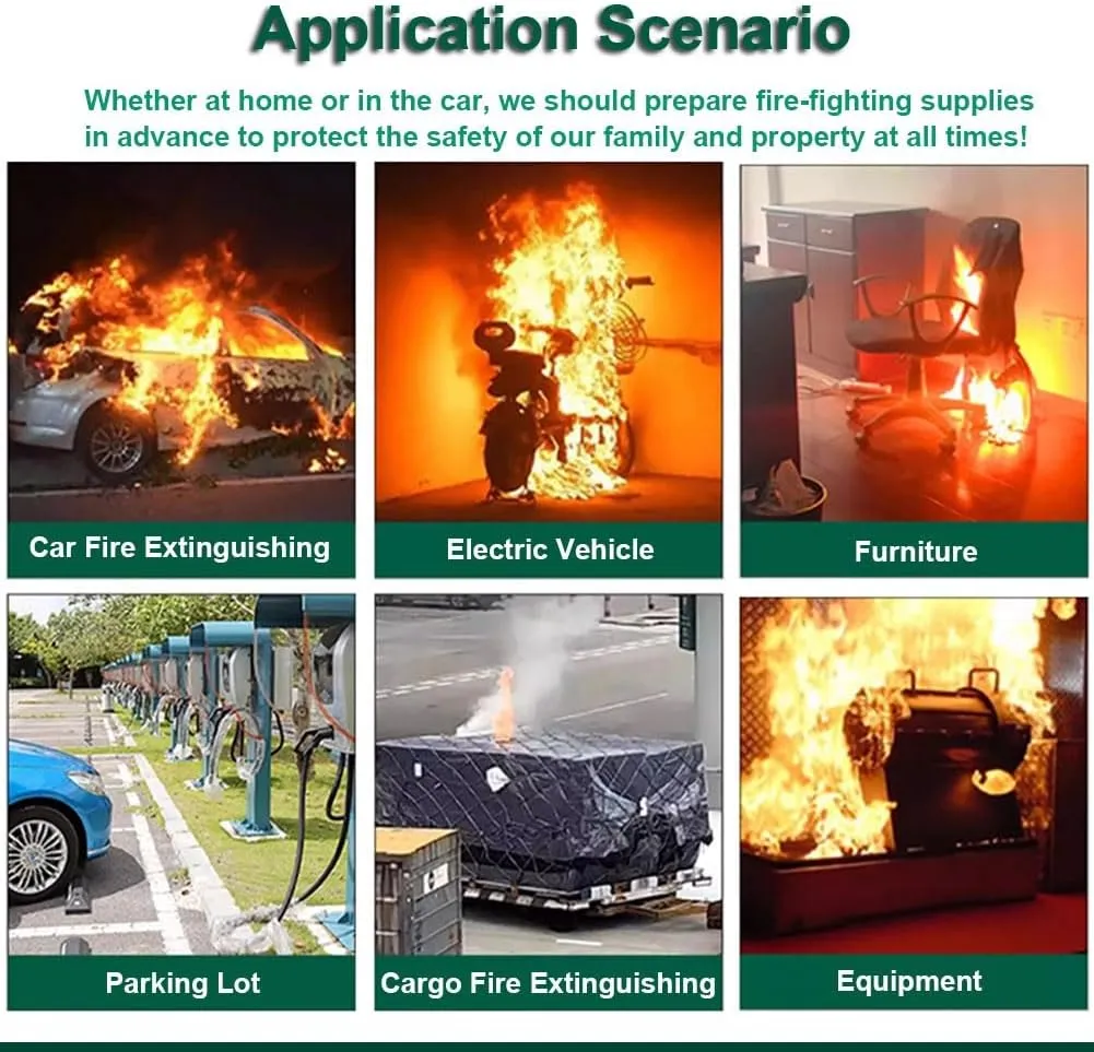 Emergency Fire Blanket for Car, Fireproof Tarp Survival Safety Fire Suppression Blanket for Electric Vehicle Truck Automotive Conflagration(19.7 * 29.6ft/6 * 9m)