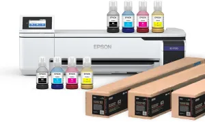 Epson Surecolor F570 Pro 24" Desktop Sublimation Printer, Includes Two Full Ink Sets, User Guide, Sublimation Paper, & Free Remote Install SCF570PE (Printer & Inks)