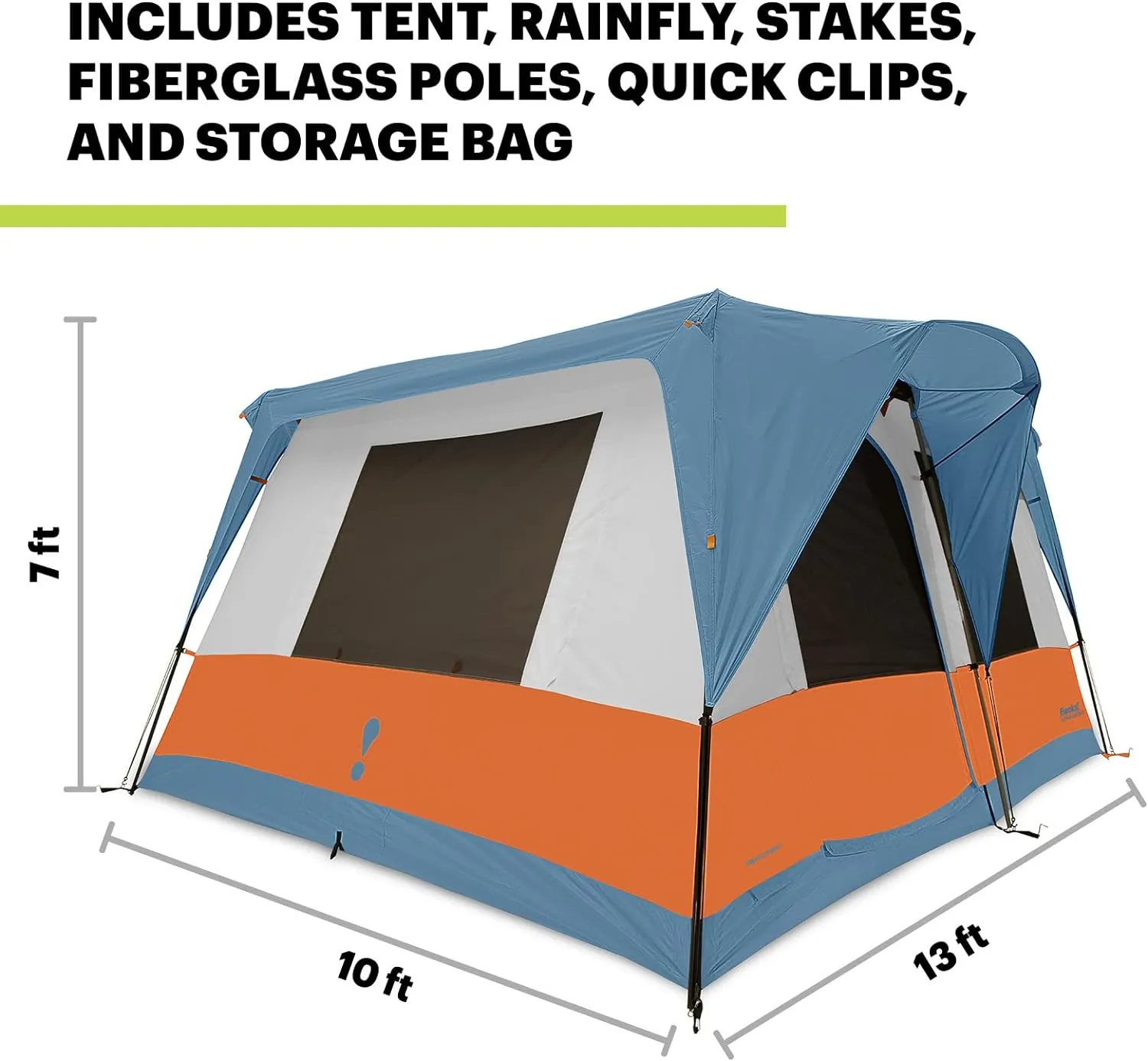Eureka! Copper Canyon LX, 3 Season, Family and Car Camping Tent (4, 6, 8 or 12 Person)
