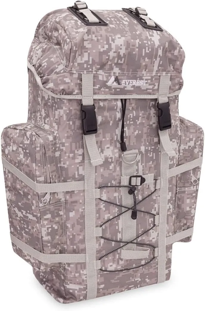 Everest Digital Camo Hiking Backpack, Digital Camouflage, One Size