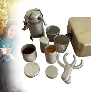 Extra Rare Collectors Camping Coffee Kit, 2025 New Vintage Outdoor Coffee Pour Over, Portable Travel Kit For Travel, Camping, Outdoor Adventure (1set)
