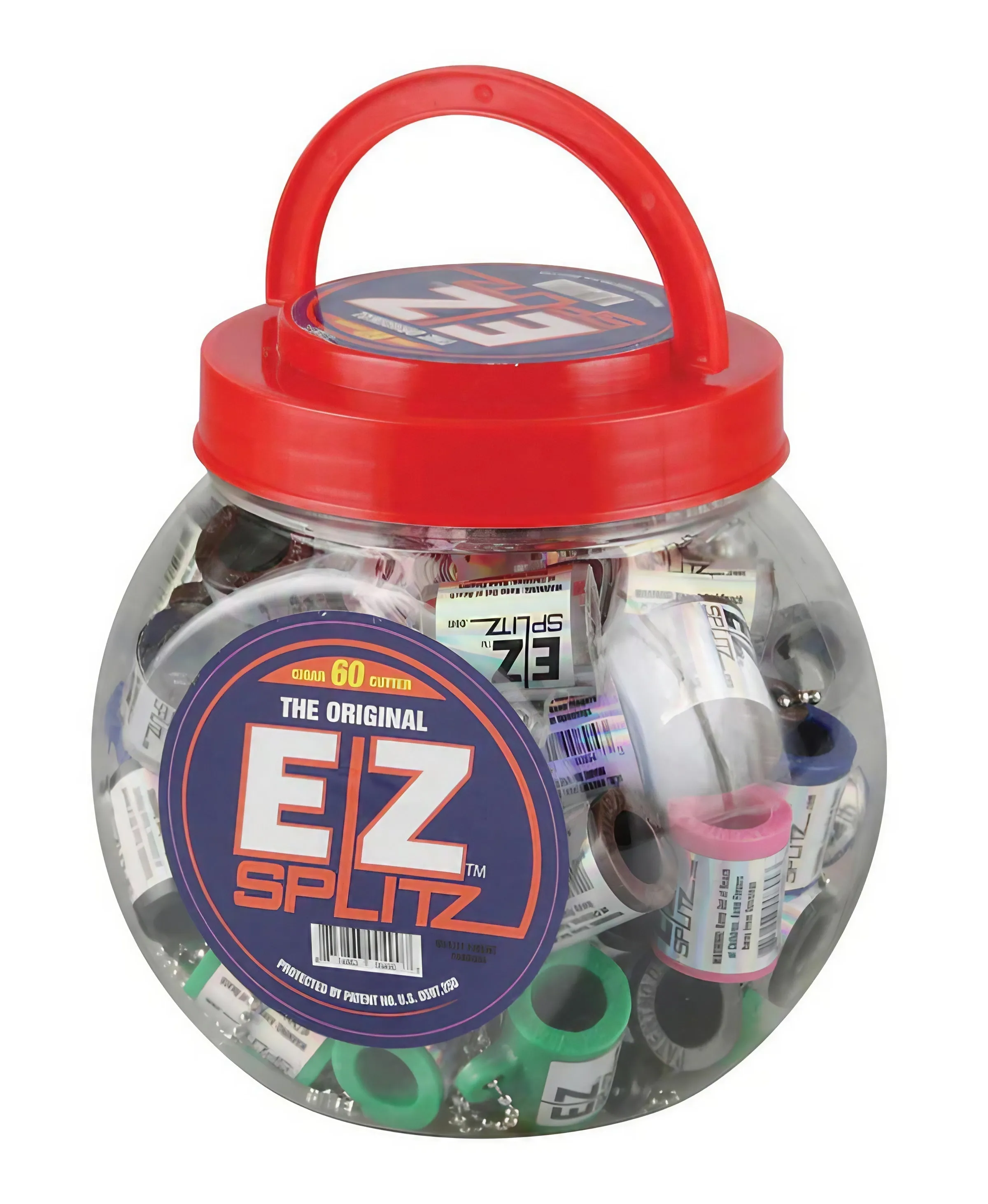 EZ Splitz Cigar Splitter Keychain Bulk Pack - 60ct Variety Colors