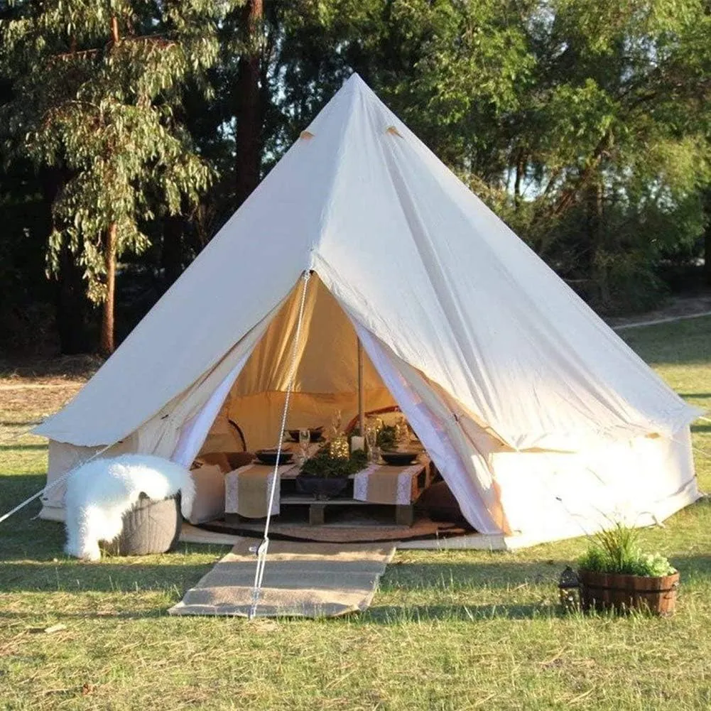 Family Pyramid Tent Pyramid Tipi Tent Adult Indian Teepee Tent for 3-4 Person Festival Party Tent Teepee