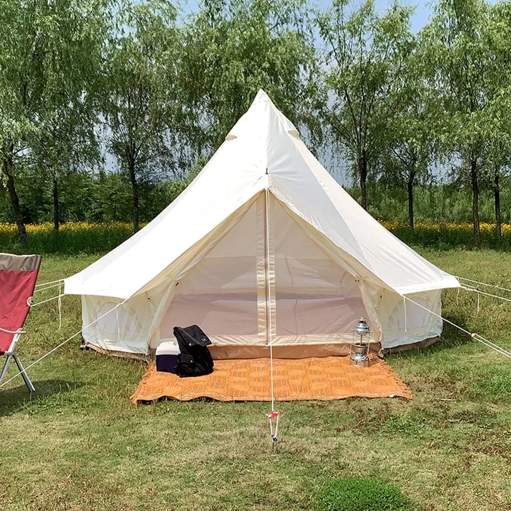 Family Pyramid Tent Pyramid Tipi Tent Adult Indian Teepee Tent for 3-4 Person Festival Party Tent Teepee