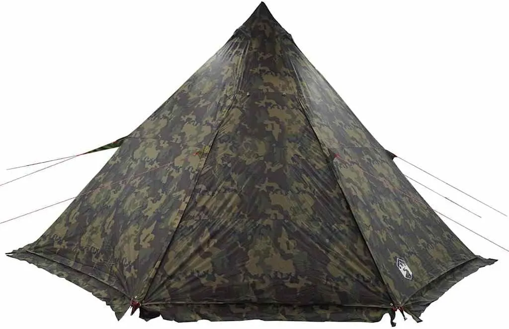Family Tent Tipi 6-Person Green Waterproof vidaXL vidaXL