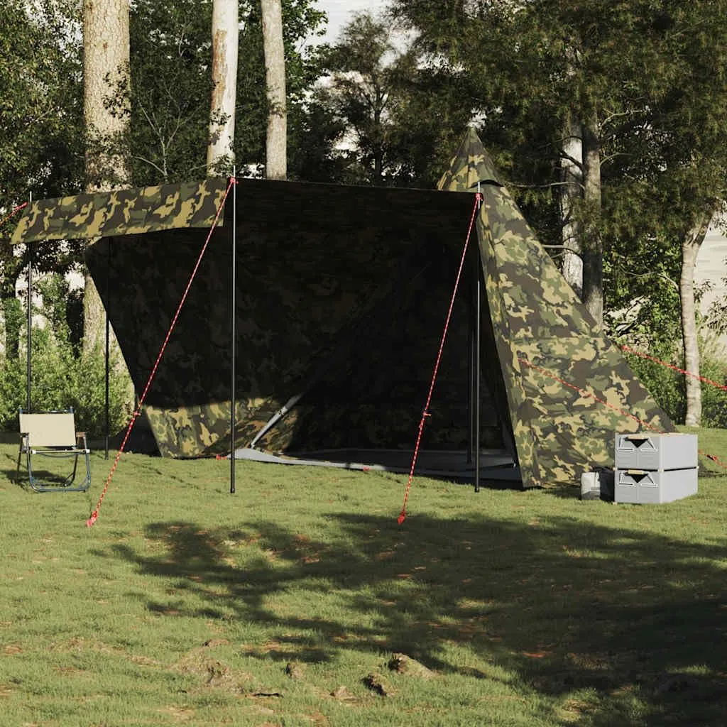 Family Tent Tipi 6-Person Green Waterproof vidaXL vidaXL