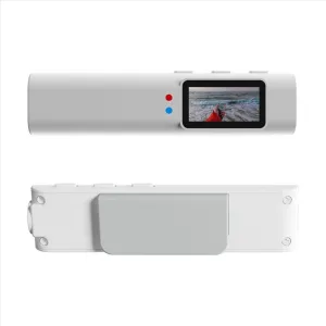 Fangool 2.7K Ultra-Light Head Mounted Sports Camera - 21g Glasses-Compatible Action Cam with Hands-Free POV & Lossless Audio for Travelers/Business (White)