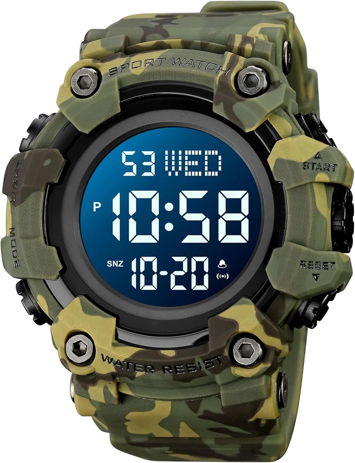 FANMIS Mens Military Multifunction Digital LED Watch Electronic Waterproof Alarm Quartz Sports Watch